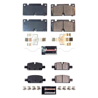 PowerStop® - Z23 Evolution Sport Performance Carbon-Fiber Ceramic Front and Rear Brake Pad Set