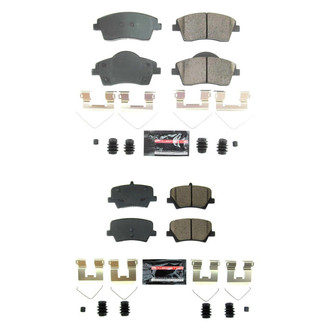 PowerStop® - Z23 Evolution Sport Performance Carbon-Fiber Ceramic Front and Rear Brake Pad Set