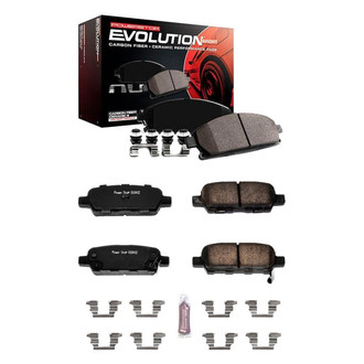 PowerStop® - Z23 Evolution Sport Performance Carbon-Fiber Ceramic Front and Rear Brake Pad Set