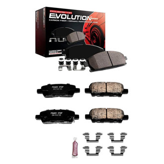 PowerStop® - Z23 Evolution Sport Performance Carbon-Fiber Ceramic Front and Rear Brake Pad Set