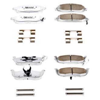 PowerStop® - Z26 Extreme Street Performance Carbon-Fiber Ceramic Front and Rear Brake Pad Set
