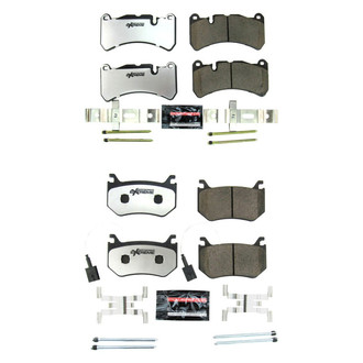 PowerStop® - Z26 Extreme Street Performance Carbon-Fiber Ceramic Front and Rear Brake Pad Set