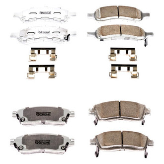 PowerStop® - Z26 Extreme Street Performance Carbon-Fiber Ceramic Front and Rear Brake Pad Set
