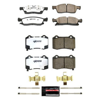 PowerStop® - Z26 Extreme Street Performance Carbon-Fiber Ceramic Front and Rear Brake Pad Set