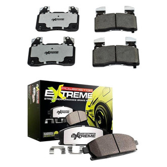 PowerStop® - Z26 Extreme Street Performance Carbon-Fiber Ceramic Front and Rear Brake Pad Set