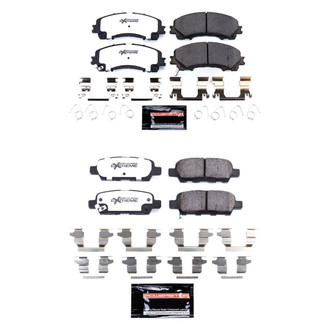 PowerStop® - Z26 Extreme Street Performance Carbon-Fiber Ceramic Front and Rear Brake Pad Set