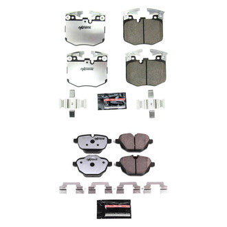 PowerStop® - Z26 Extreme Street Performance Carbon-Fiber Ceramic Front and Rear Brake Pad Set