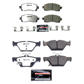 PowerStop® - Z26 Extreme Street Performance Carbon-Fiber Ceramic Front and Rear Brake Pad Set