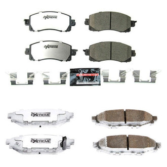 PowerStop® - Z26 Extreme Street Performance Carbon-Fiber Ceramic Front and Rear Brake Pad Set