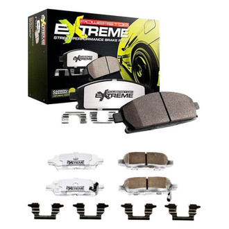 PowerStop® - Z26 Extreme Street Performance Carbon-Fiber Ceramic Front and Rear Brake Pad Set