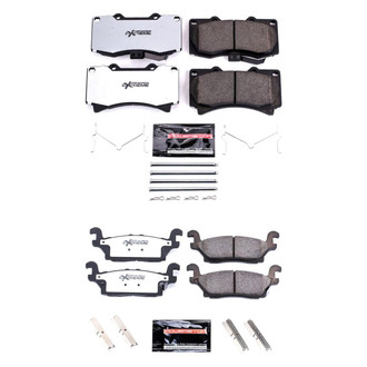 PowerStop® - Z36 Extreme Truck and Tow Carbon-Fiber Ceramic Front and Rear Brake Pad Set