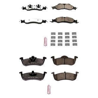 PowerStop® - Z36 Extreme Truck and Tow Carbon-Fiber Ceramic Front and Rear Brake Pad Set