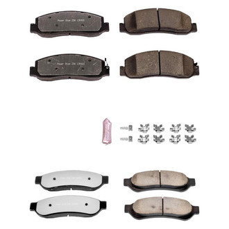 PowerStop® - Z36 Extreme Truck and Tow Carbon-Fiber Ceramic Front and Rear Brake Pad Set
