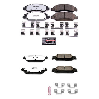 PowerStop® - Z36 Extreme Truck and Tow Carbon-Fiber Ceramic Front and Rear Brake Pad Set