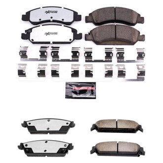 PowerStop® - Z36 Extreme Truck and Tow Carbon-Fiber Ceramic Front and Rear Brake Pad Set
