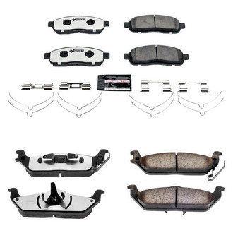 PowerStop® - Z36 Extreme Truck and Tow Carbon-Fiber Ceramic Front and Rear Brake Pad Set