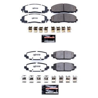 PowerStop® - Z36 Extreme Truck and Tow Carbon-Fiber Ceramic Front and Rear Brake Pad Set