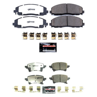 PowerStop® - Z36 Extreme Truck and Tow Carbon-Fiber Ceramic Front and Rear Brake Pad Set