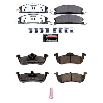 PowerStop® - Z36 Extreme Truck and Tow Carbon-Fiber Ceramic Front and Rear Brake Pad Set