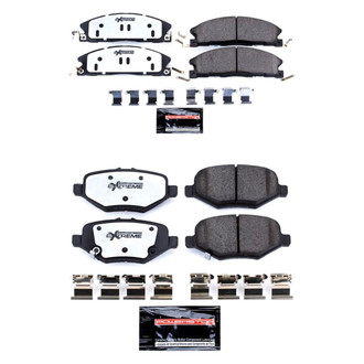 PowerStop® - Z36 Extreme Truck and Tow Carbon-Fiber Ceramic Front and Rear Brake Pad Set