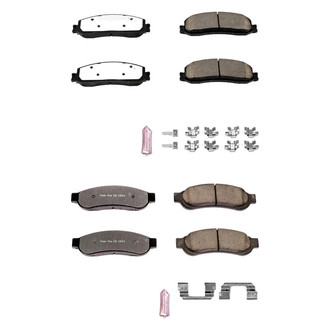 PowerStop® - Z36 Extreme Truck and Tow Carbon-Fiber Ceramic Front and Rear Brake Pad Set