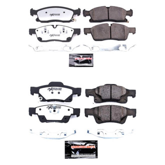 PowerStop® - Z36 Extreme Truck and Tow Carbon-Fiber Ceramic Front and Rear Brake Pad Set