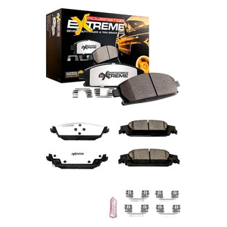 PowerStop® - Z36 Extreme Truck and Tow Carbon-Fiber Ceramic Front and Rear Brake Pad Set