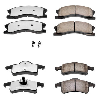 PowerStop® - Z36 Extreme Truck and Tow Carbon-Fiber Ceramic Front and Rear Brake Pad Set