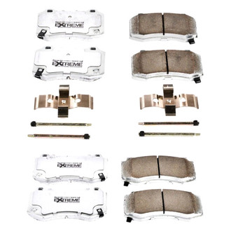 PowerStop® - Z26 Extreme Street Performance Carbon-Fiber Ceramic Front and Rear Brake Pad Set
