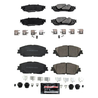 PowerStop® - Z23 Evolution Sport Performance Carbon-Fiber Ceramic Front and Rear Brake Pad Set