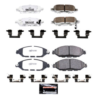 PowerStop® - Carbon-Fiber Ceramic Front and Rear Brake Pad Set