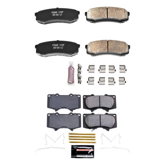 PowerStop® - Z23 Evolution Sport Performance Carbon-Fiber Ceramic Front and Rear Brake Pad Set