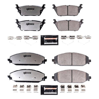 PowerStop® - Z36 Extreme Truck and Tow Carbon-Fiber Ceramic Front and Rear Brake Pad Set