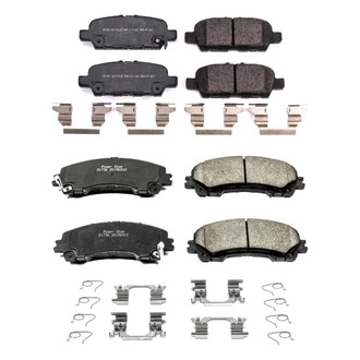 PowerStop® - Z17 Evolution Plus™ Ceramic Front and Rear Disc Brake Pad Set