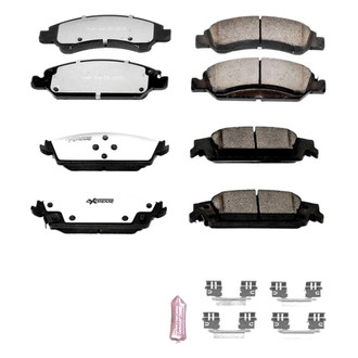 PowerStop® - Z36 Extreme Truck and Tow Carbon-Fiber Ceramic Front and Rear Brake Pad Set