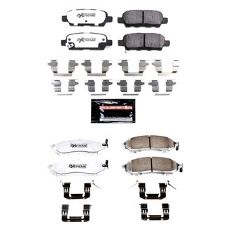 PowerStop® - Z26 Extreme Street Performance Carbon-Fiber Ceramic Front and Rear Brake Pad Set
