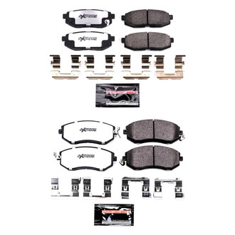 PowerStop® - Z26 Extreme Street Performance Carbon-Fiber Ceramic Front and Rear Brake Pad Set