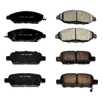 PowerStop® - Z16 Evolution Clean Ride Ceramic Front and Rear Disc Brake Pad Set