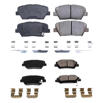 PowerStop® - Z17 Evolution Plus™ Ceramic Front and Rear Disc Brake Pad Set