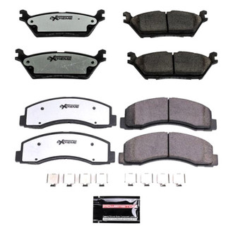 PowerStop® - Z36 Extreme Truck and Tow Carbon-Fiber Ceramic Front and Rear Brake Pad Set