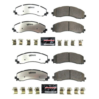 PowerStop® - Z36 Extreme Truck and Tow Carbon-Fiber Ceramic Front and Rear Brake Pad Set