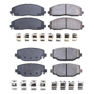 PowerStop® - Z17 Evolution Plus™ Ceramic Front and Rear Disc Brake Pad Set