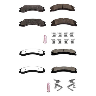 PowerStop® - Z36 Extreme Truck and Tow Carbon-Fiber Ceramic Front and Rear Brake Pad Set