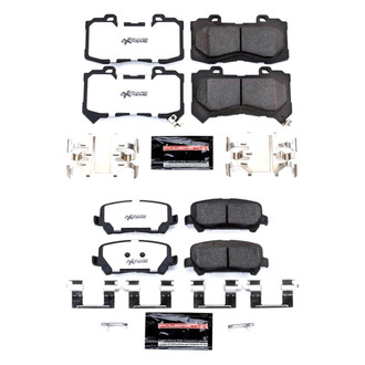 PowerStop® - Z36 Extreme Truck and Tow Carbon-Fiber Ceramic Front and Rear Brake Pad Set