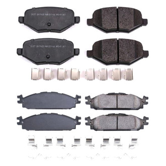 PowerStop® - Z17 Evolution Plus™ Ceramic Front and Rear Disc Brake Pad Set