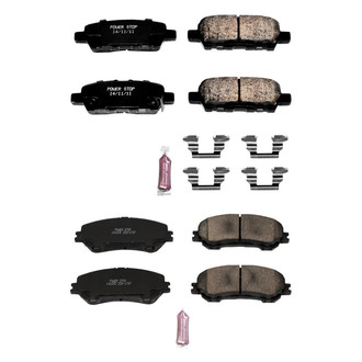 PowerStop® - Z23 Evolution Sport Performance Carbon-Fiber Ceramic Front and Rear Brake Pad Set