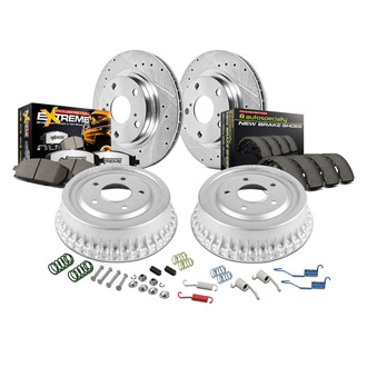 PowerStop® - Z36 Evolution Drilled and Slotted Disc and Drum Front and Rear Brake Kit