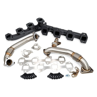 PPE® - Black Exhaust Manifold with Up-Pipes