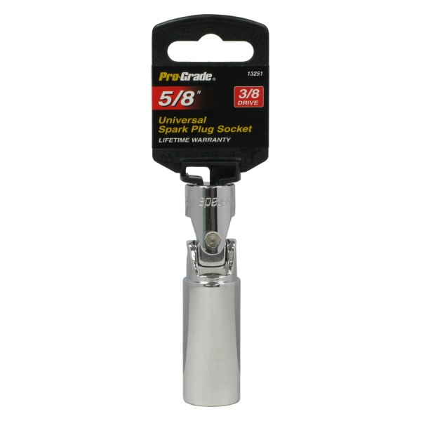 Pro-Grade® - 3/8" Drive 5/8" Swivel 6-Point Spark Plug Socket