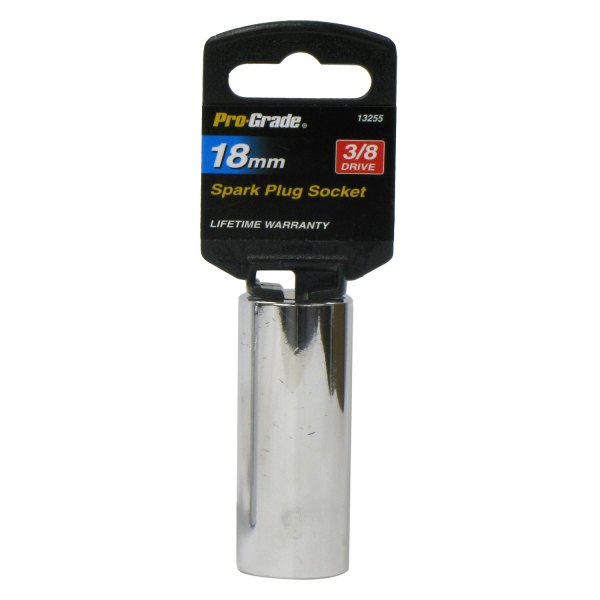 Pro-Grade® - 3/8" Drive 18 mm 6-Point Spark Plug Socket
